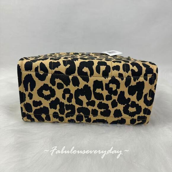 Coach Cargo Tote Bag 26 Crossbody With Leopard Print In Canva CP769 + Dust Bag - Picture 10 of 10